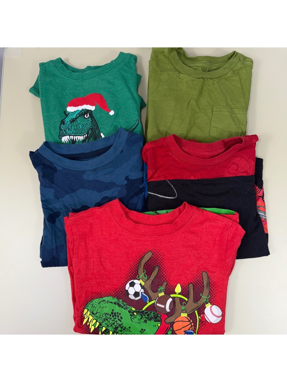 Boys XS 4/5 Cat & Jack FabKids Marvel Shirt Lot